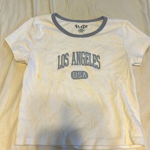 White cropped t-shirt size small